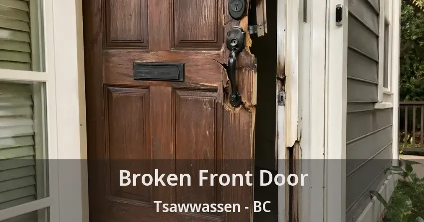 Broken Front Door Tsawwassen - BC Broken Front Door Tsawwassen - BC